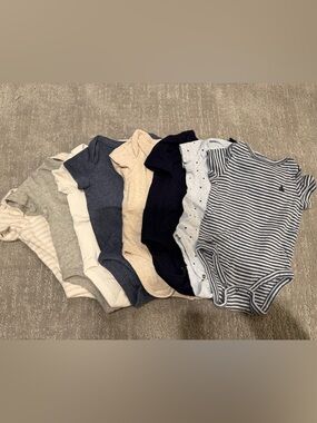 GAP Baby Striped Short-Sleeve Onesie -